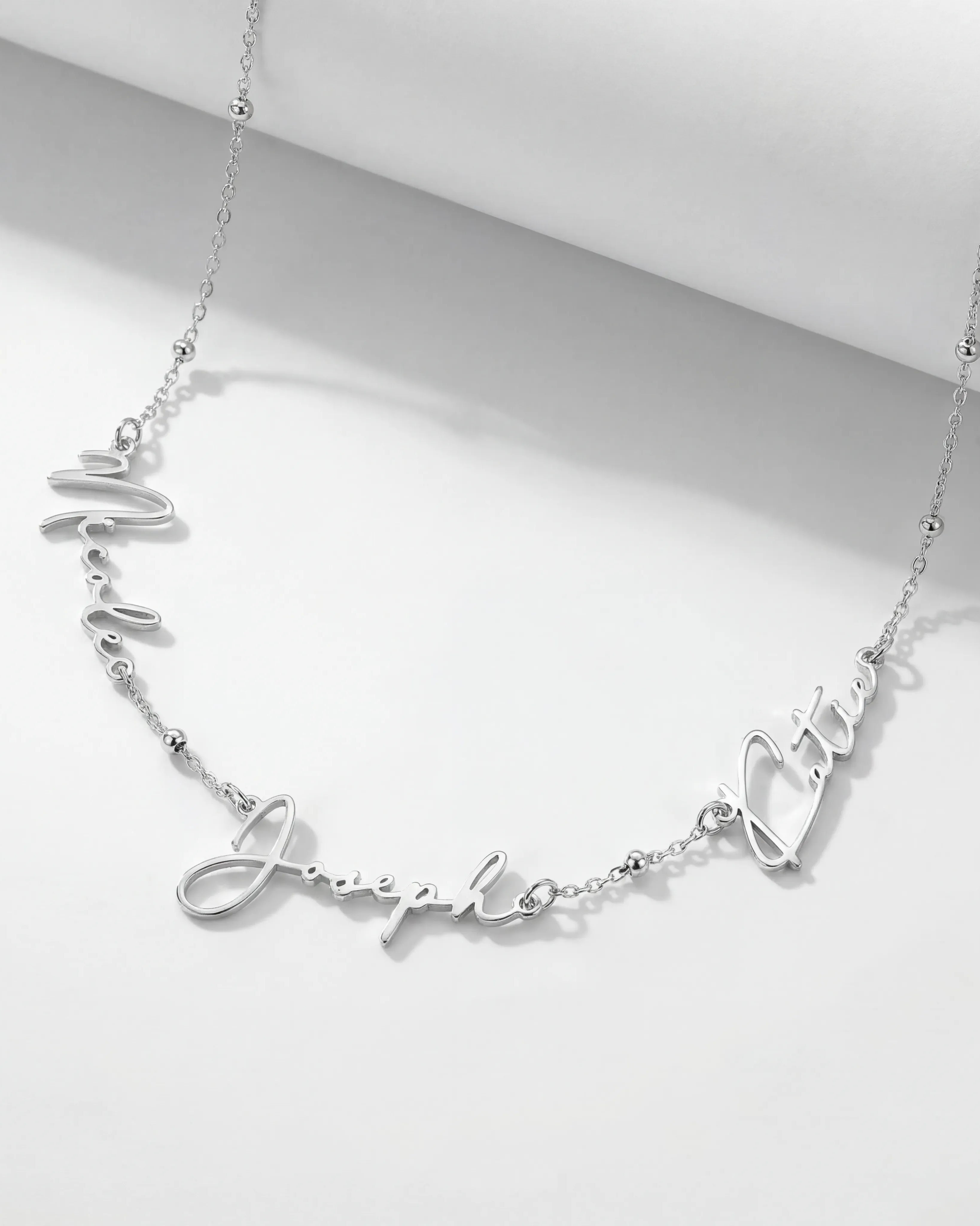 Necklace Personalised Triple Name Necklace HBD