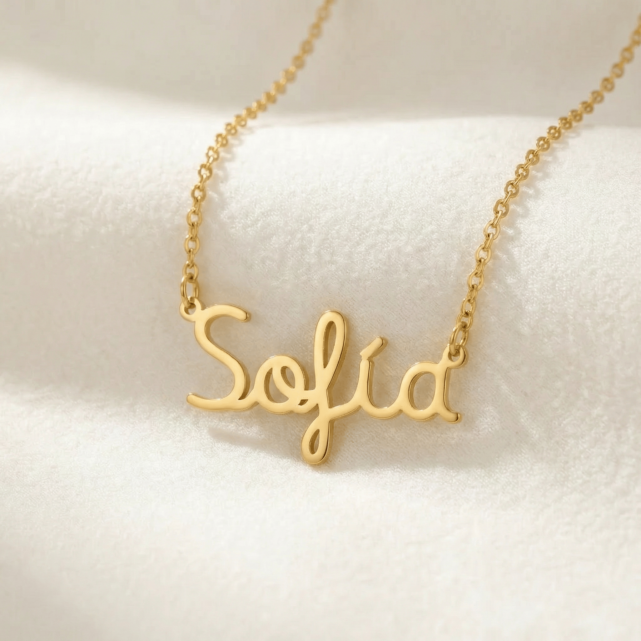 Necklace Spanish Name Necklace HBD Spanish Name Necklace - Personalised Name Jewellery | Collar con nombre