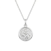 St Christopher Medallion Necklace
