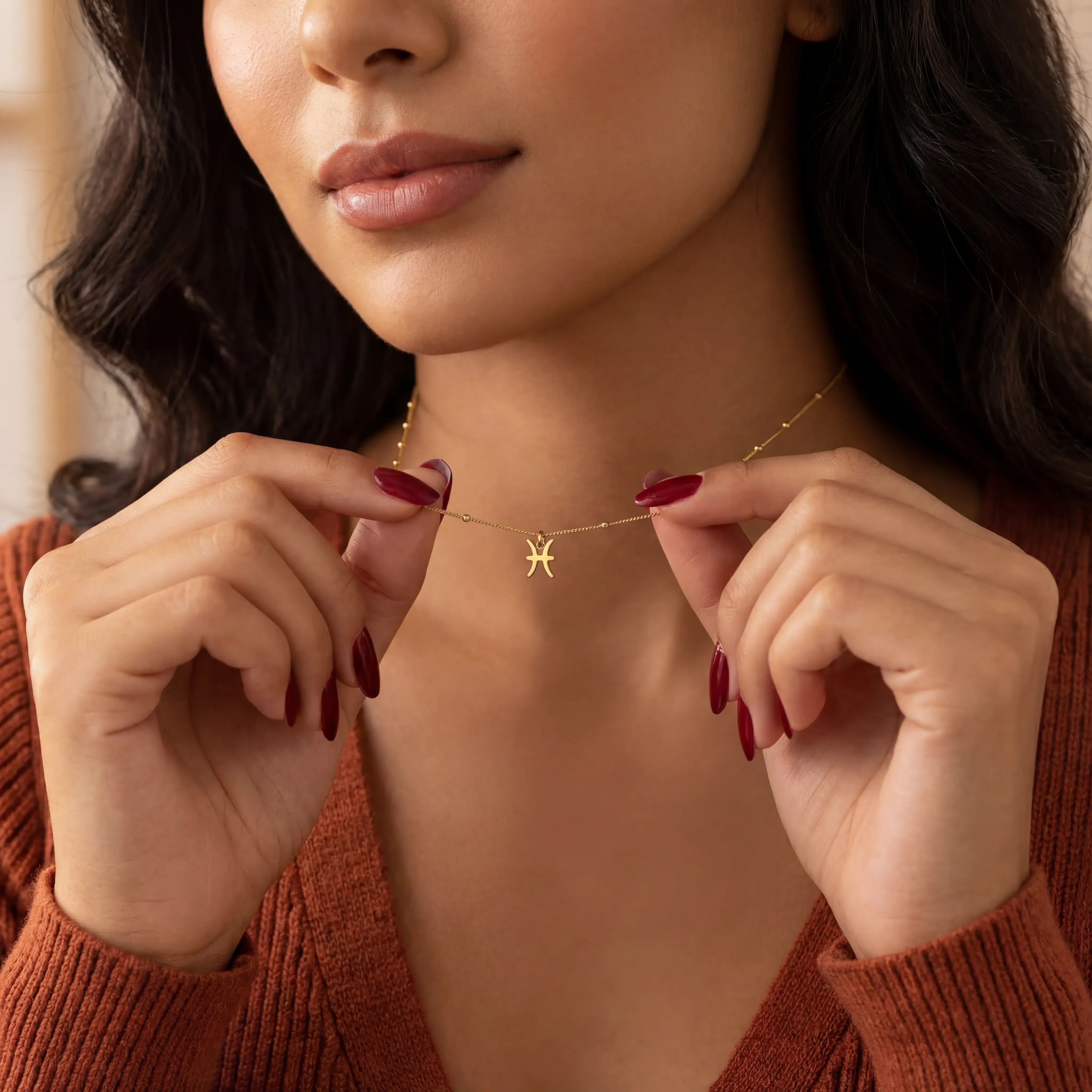 Necklace Zodiac Star Sign Astrology Necklace HBD Zodiac Star Sign Astrology Necklace – Personalised Constellation Jewellery in Gold, Silver & Vermeil