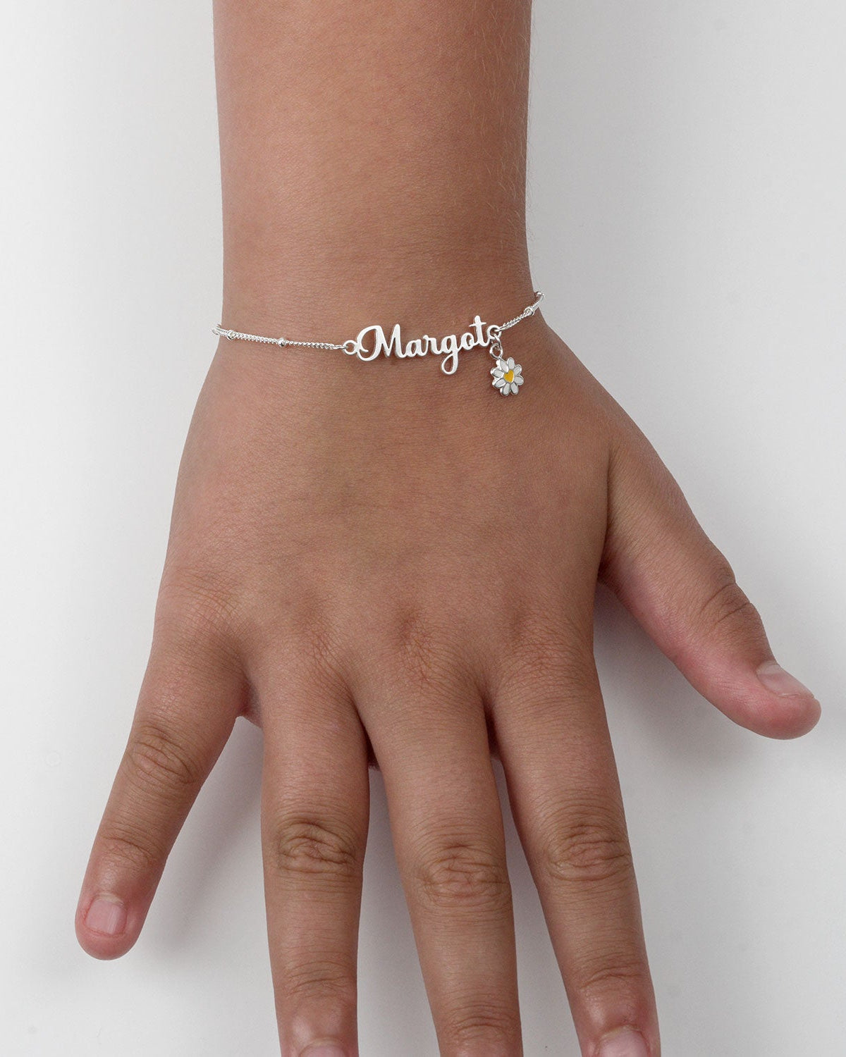 Noa & Nellie Bracelet Sterling Silver / Style 1 / 5.5" + 1" extender Personalised Kids Bracelet