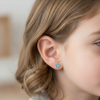 Kids Snowflake Stud Earrings - Earrings - HBD
