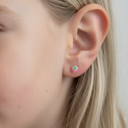 Sterling Silver Strawberry Stud Earrings for Kids – Children’s Jewellery by Noa & Nellie