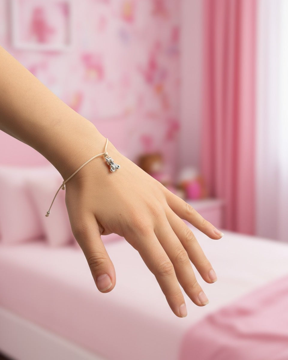 Extra Bear Hug Bracelet Noa & Nellie Bear Hug Bracelet – Thoughtful Comfort Gift – Cute Teddy Charm Bracelet