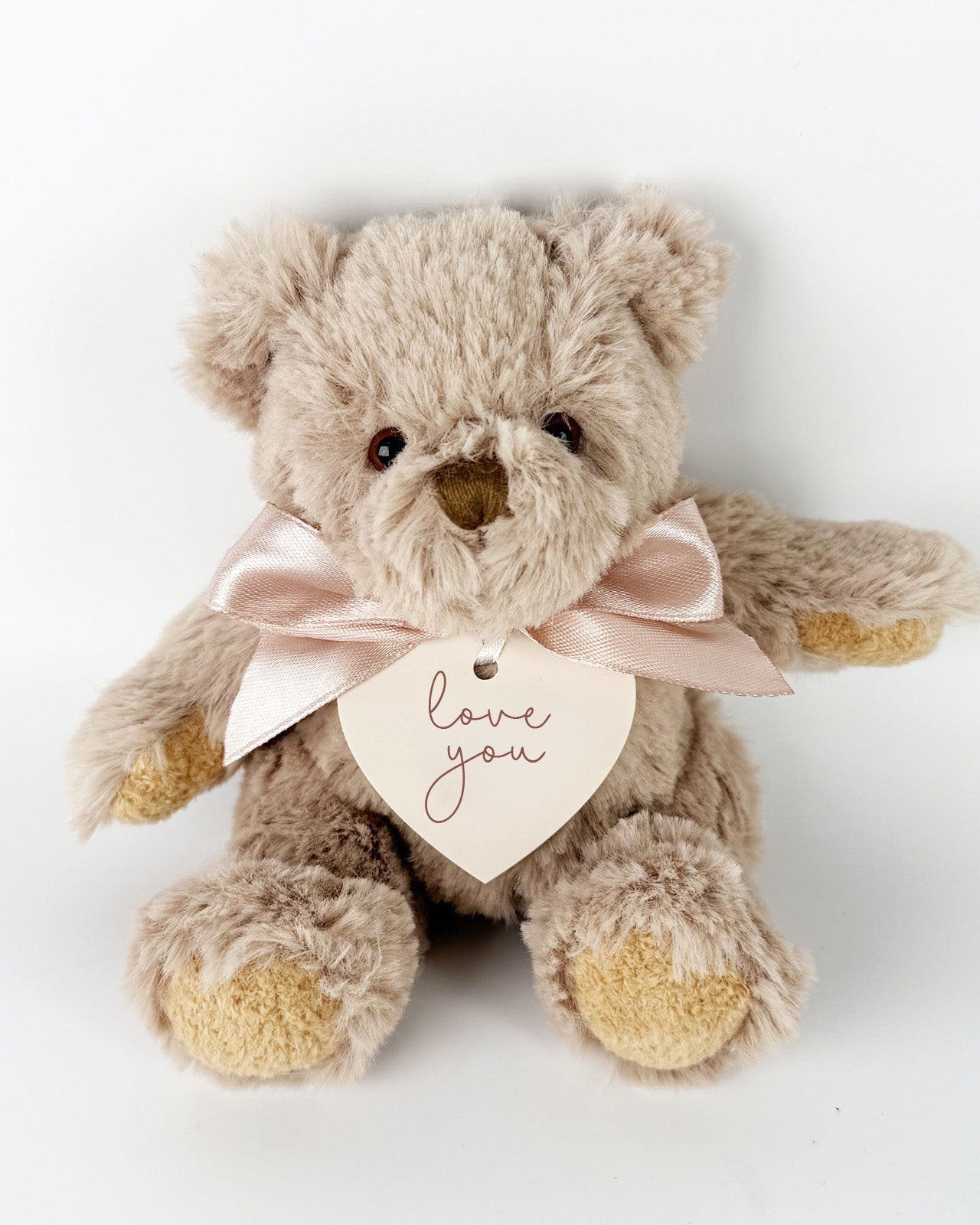 Noa & Nellie Extra Beige Teddy Bear & Love You Plaque