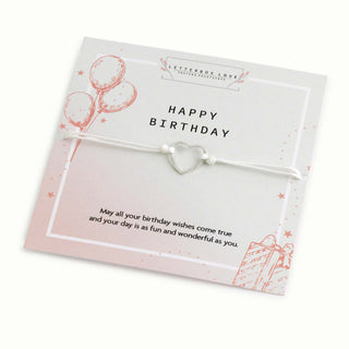 Birthday Heart Bracelet - Extra - HBD
