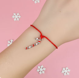 Sweet Christmas Candy Cane Bracelet – Festive Jewellery Gift Under £20