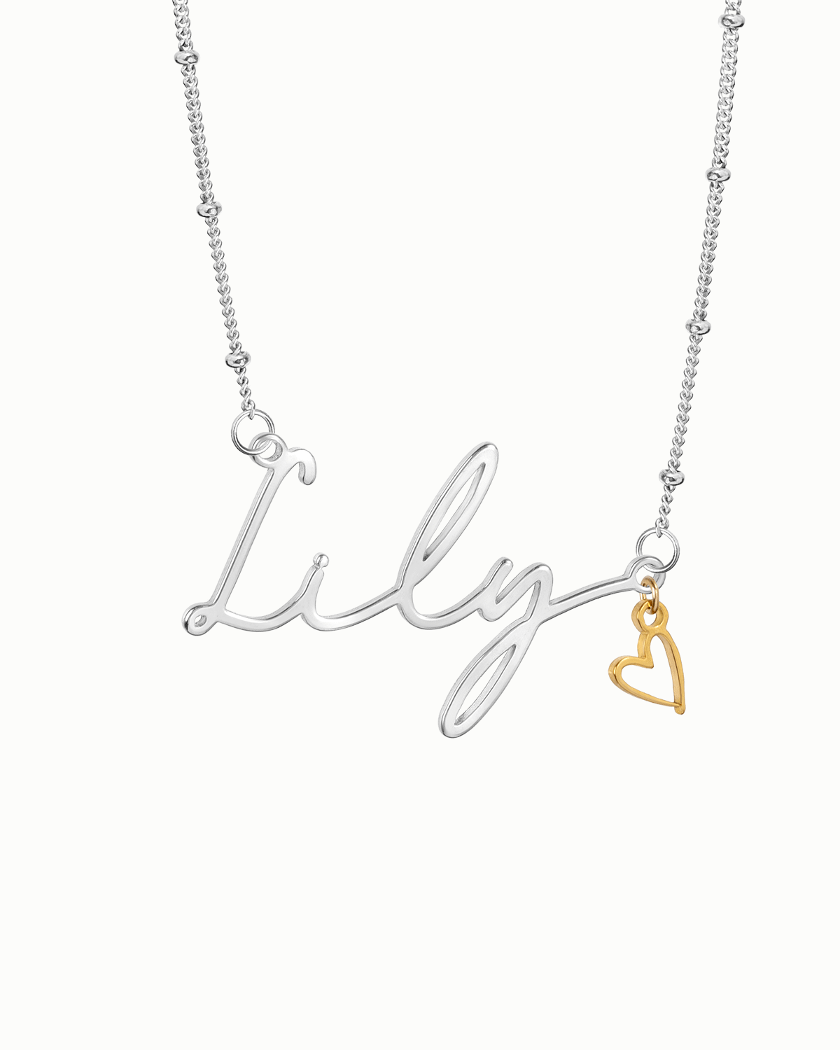 Necklace Personalised Kids Necklace Noa & Nellie Kids Name Necklace "Ruby" – Personalised Children’s Jewellery in Gold or Silver – Font1