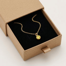 November Birthstone Necklace | Topaz, Gold & Silver