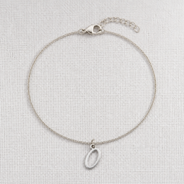 O Bracelet | Initial & Letter O Charm, Gold & Silver