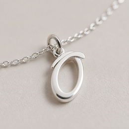 O Bracelet | Initial & Letter O Charm, Gold & Silver