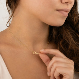 Oliver Name Necklace | 18ct Gold, Silver & Vermeil | Ready to Ship
