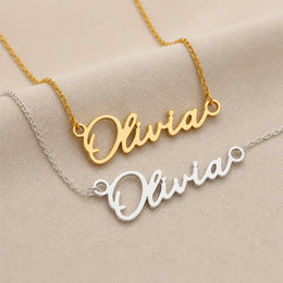 Olivia Name Necklace | 18ct Gold, Silver & Vermeil | Ready to Ship