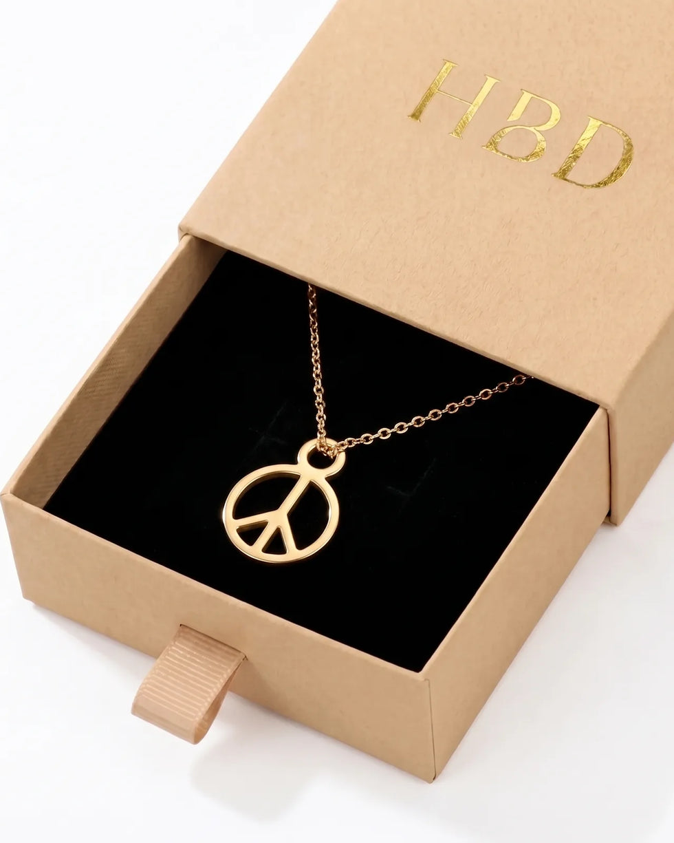 Peace Charm Necklace & Bracelet