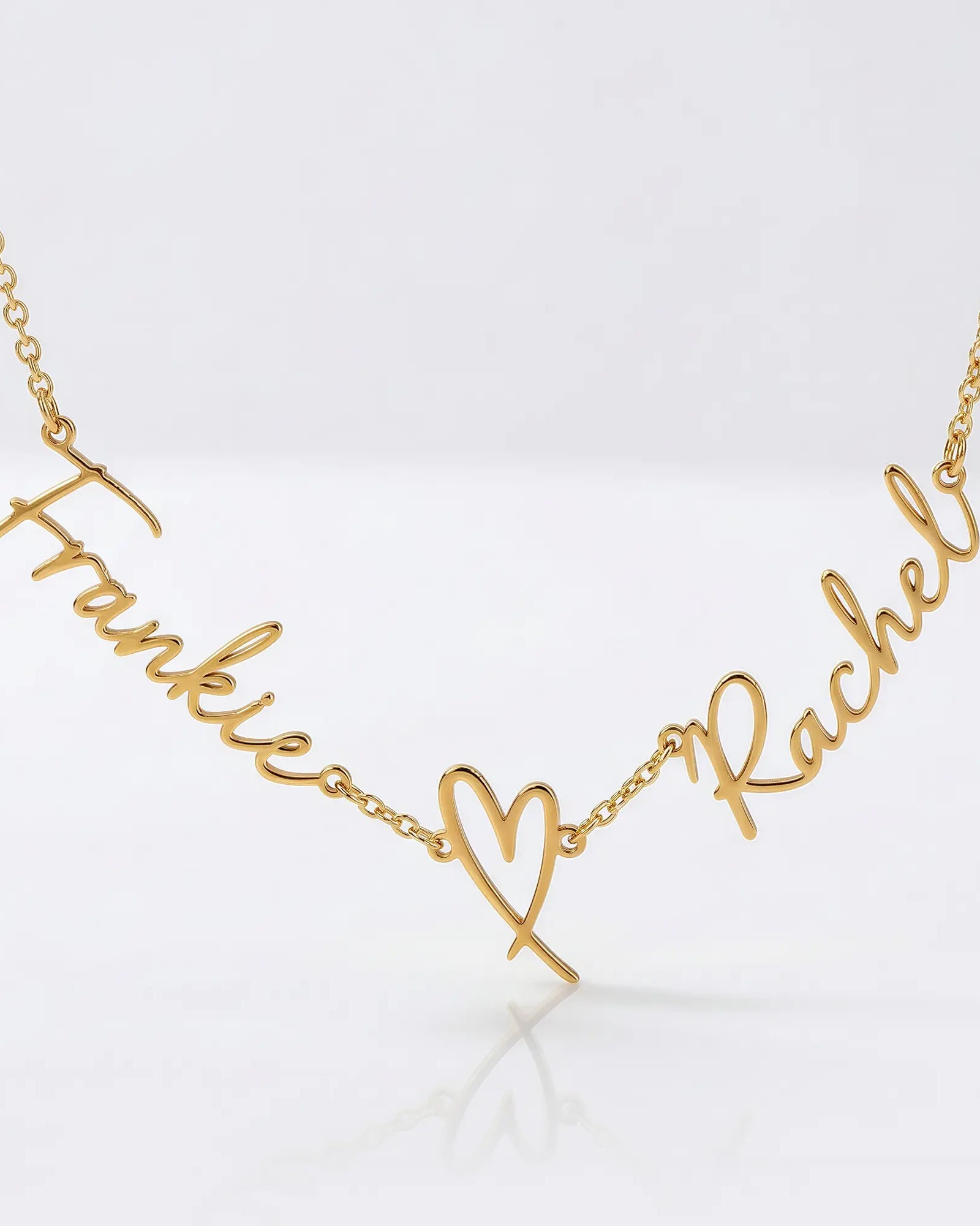 Personalised Double Name Heart Necklace | HBD Jewellery