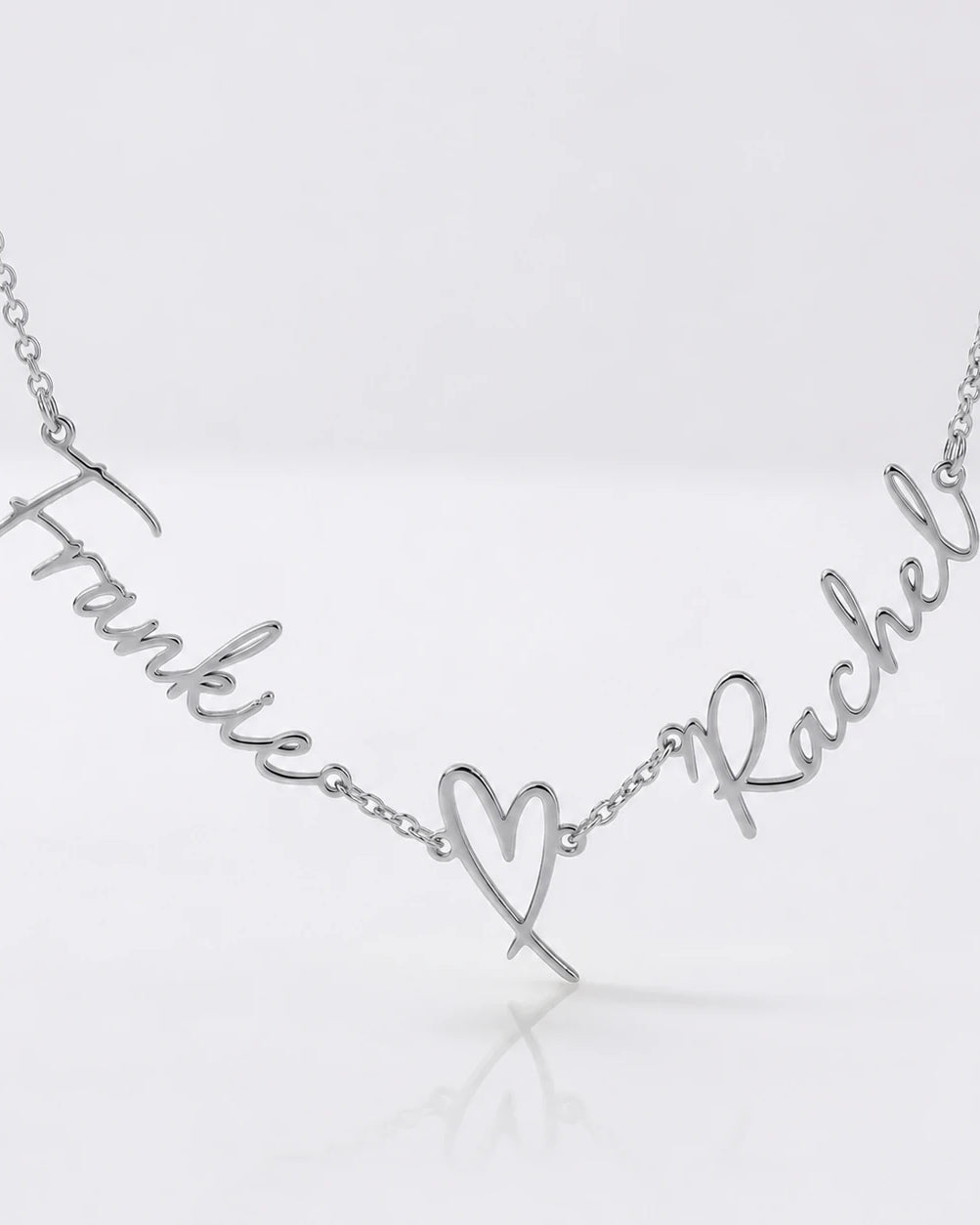 Personalised Double Name Heart Necklace | HBD Jewellery