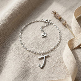 Initial Bracelet | Any Letter, 4 Styles | Gold, Silver & Platinum