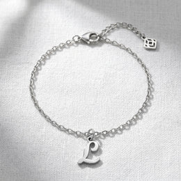 Initial Bracelet | Any Letter, 4 Styles | Gold, Silver & Platinum