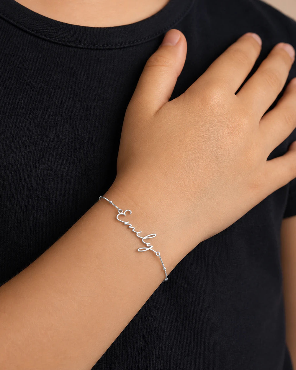 Personalised Kids Name Bracelet – 6 Finishes