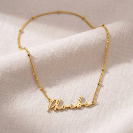 Phoebe Name Necklace | 18ct Gold, Silver & Vermeil | Ready to Ship