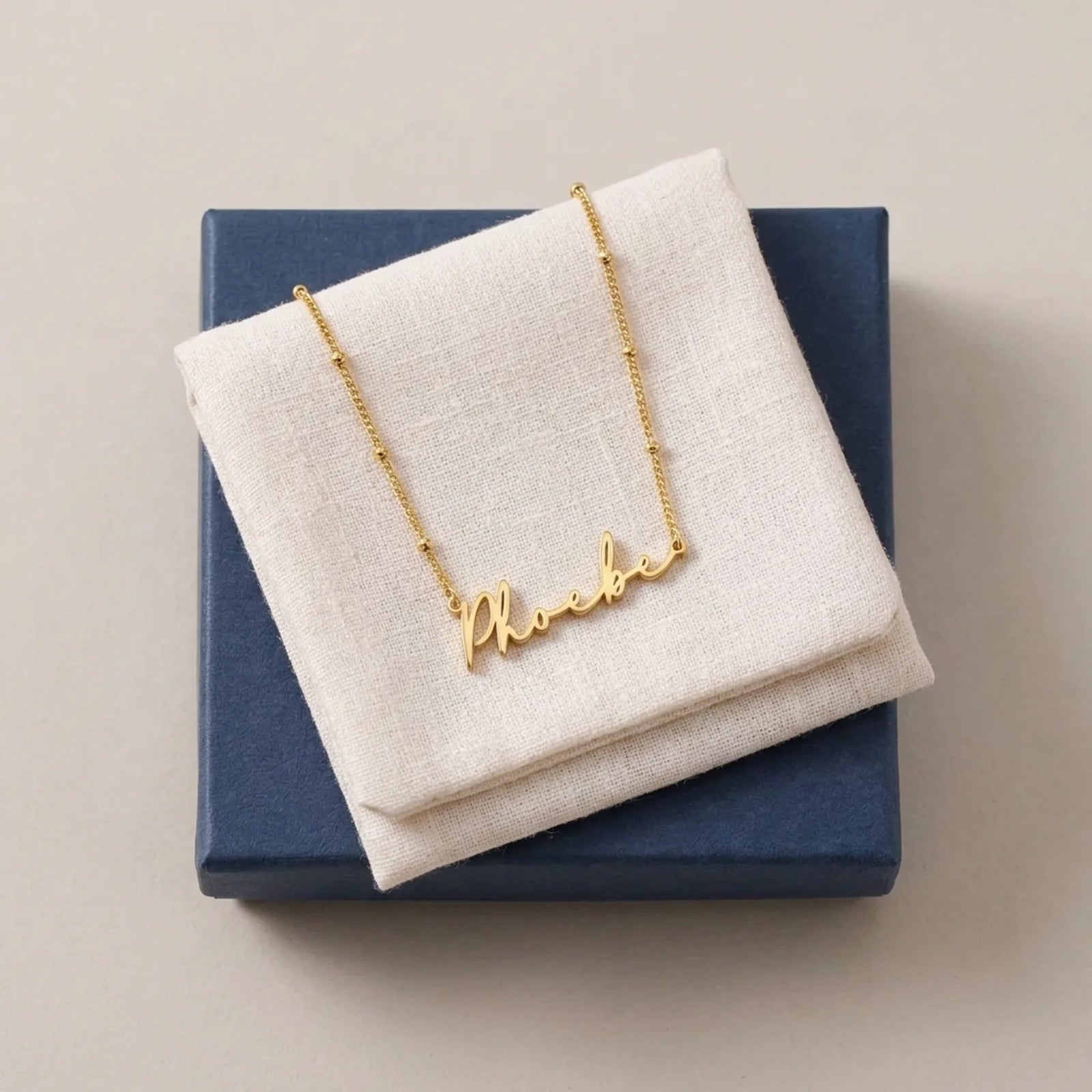 Phoebe Name Necklace | 18ct Gold, Silver & Vermeil | Ready to Ship