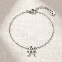 Pisces Zodiac Bracelet | Star Sign Charm, Gold & Silver