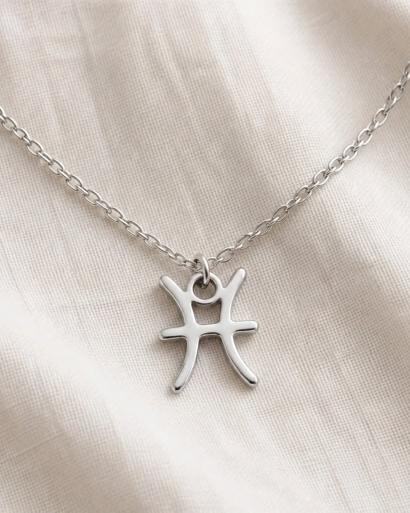 Pisces Zodiac Necklace | Star Sign Pendant, Gold & Silver