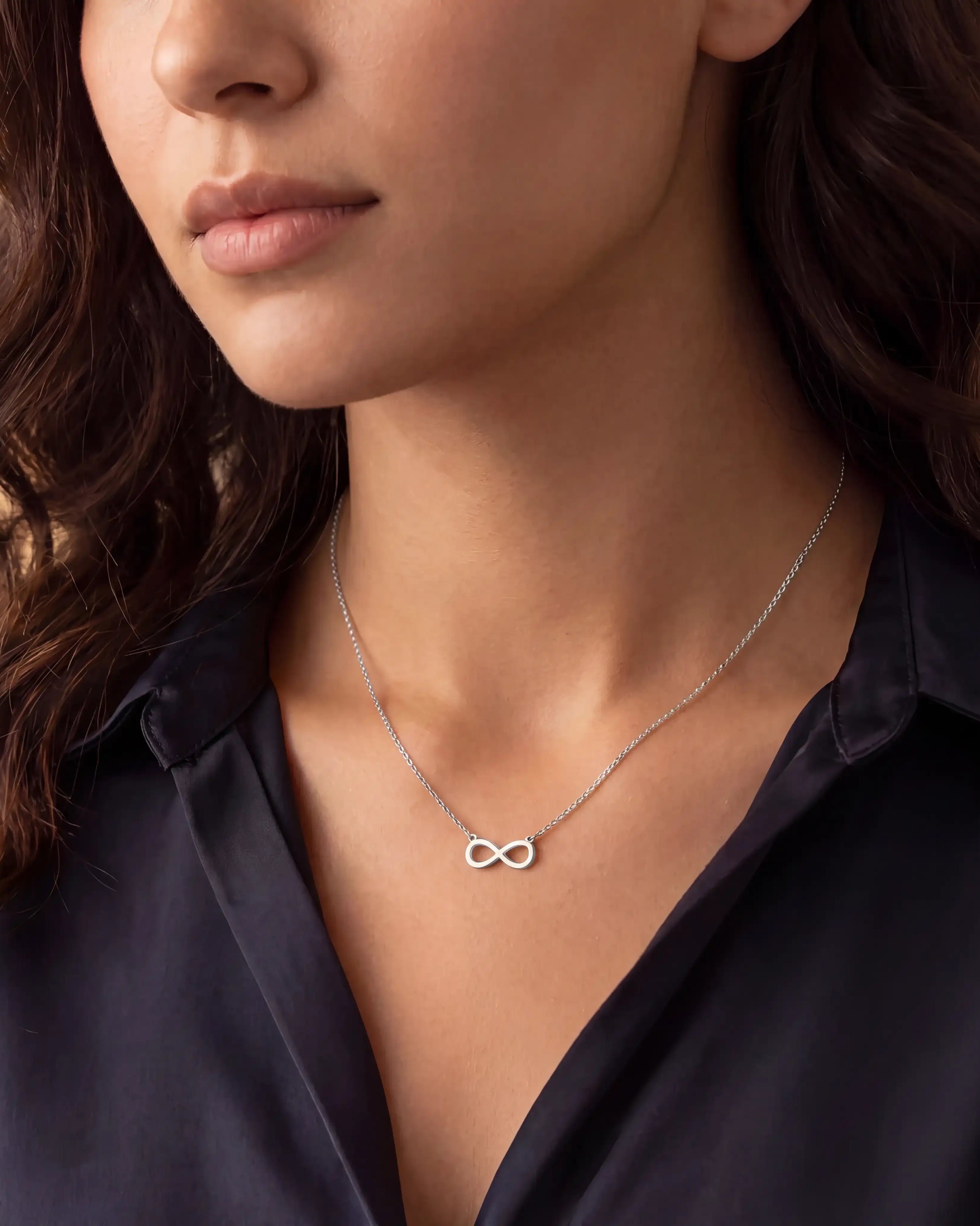 Infinity Necklace for Women in Gold, Silver & Vermeil