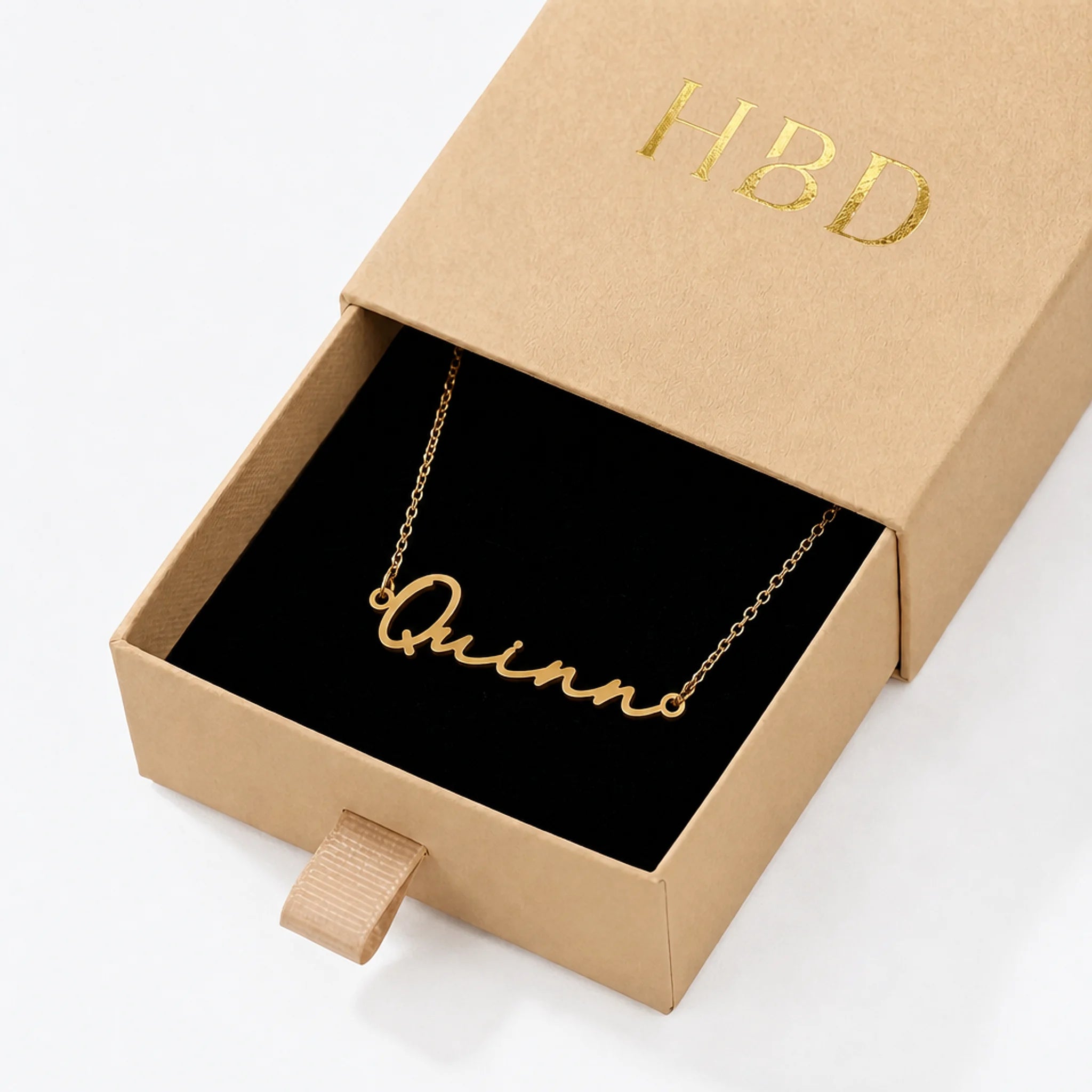 Quinn Name Necklace | 18ct Gold, Silver & Vermeil | Ready to Ship