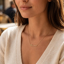 Quinn Name Necklace | 18ct Gold, Silver & Vermeil | Ready to Ship