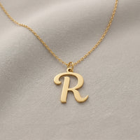 R Initial Necklace