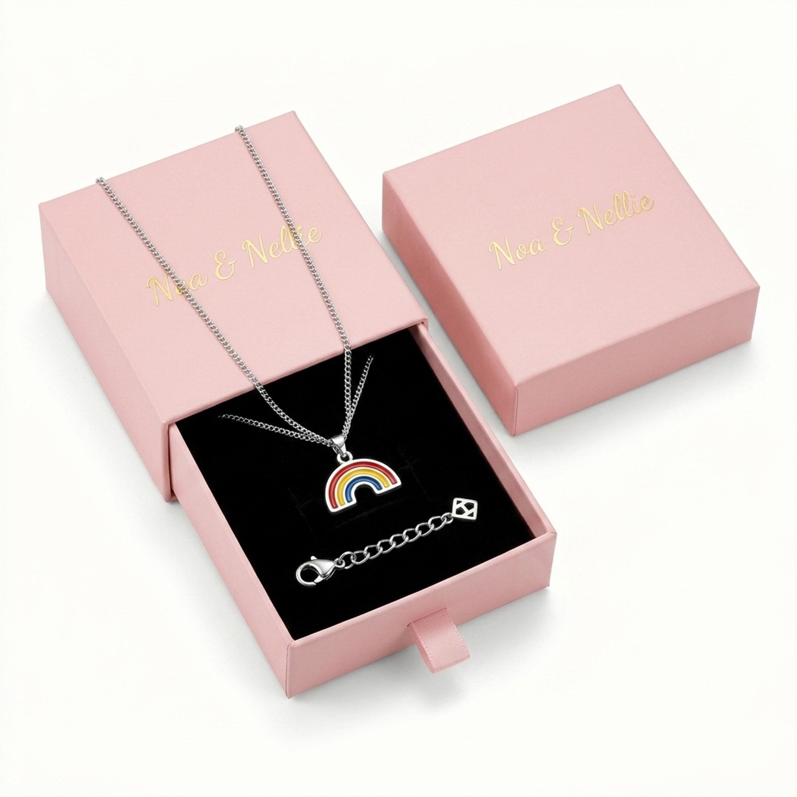 Rainbow Charm Necklace & Bracelet