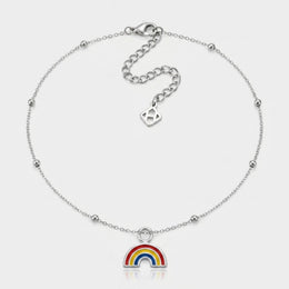 Rainbow Charm Necklace & Bracelet