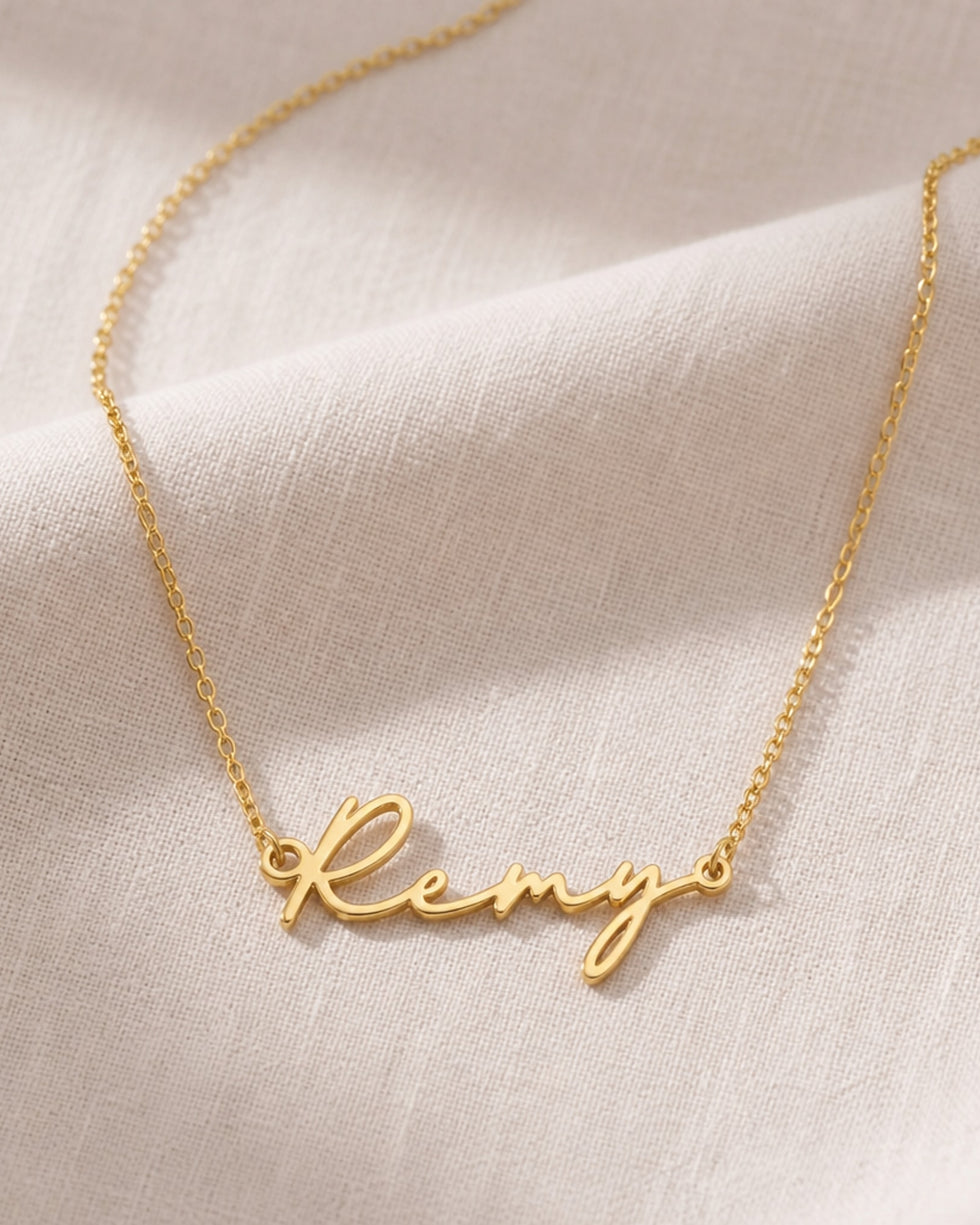 Remy Name Necklace | 18ct Gold, Silver & Vermeil | Ready to Ship