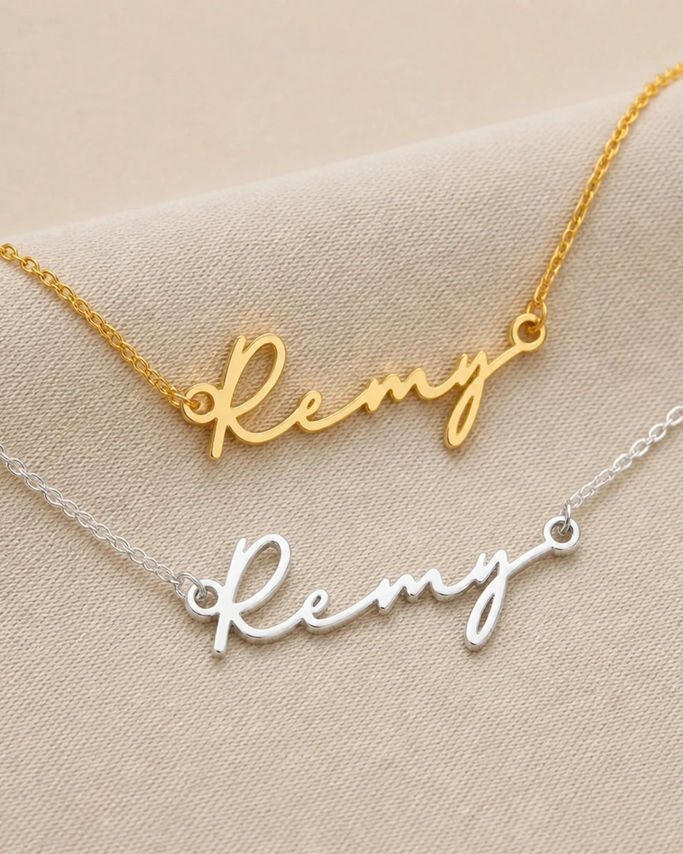 Remy Name Necklace | 18ct Gold, Silver & Vermeil | Ready to Ship