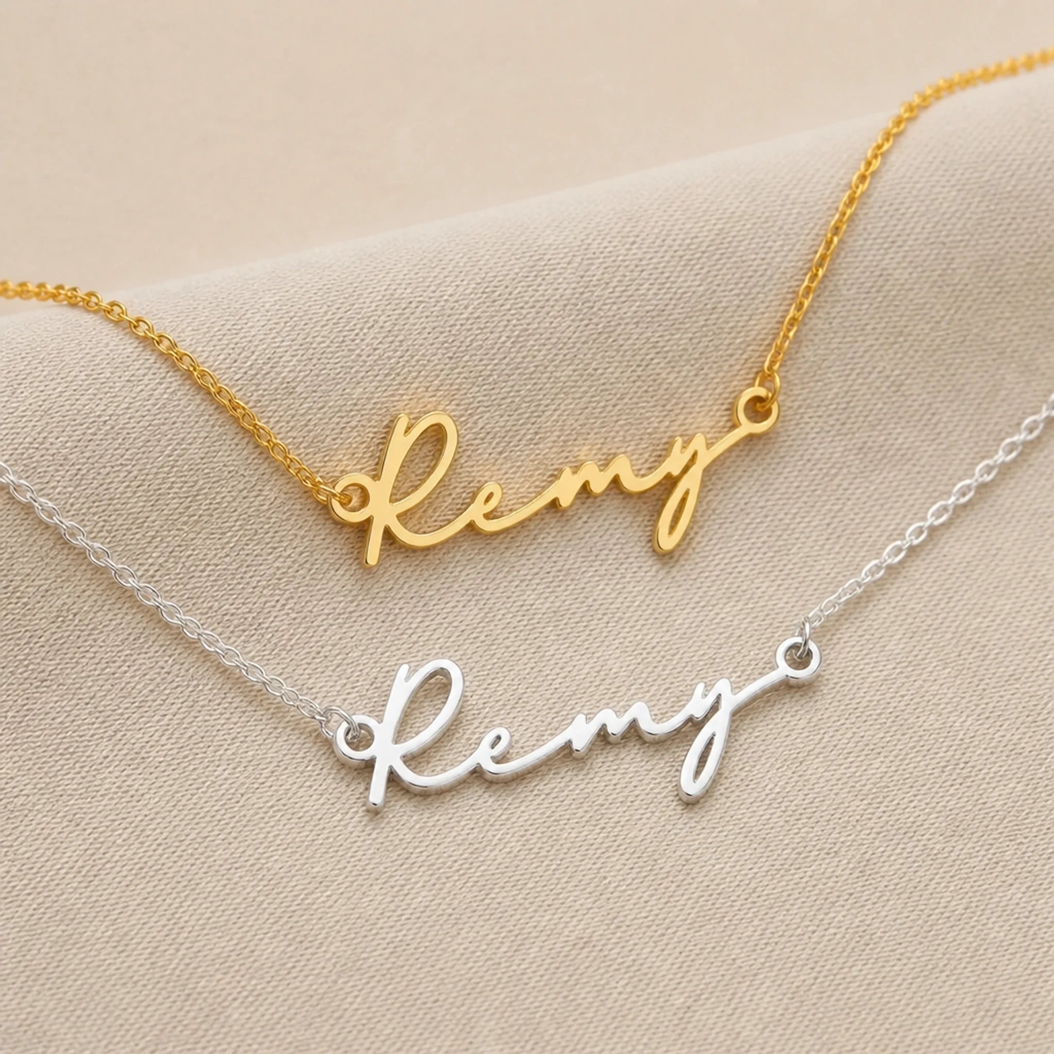 Remy Name Necklace | 18ct Gold, Silver & Vermeil | Ready to Ship