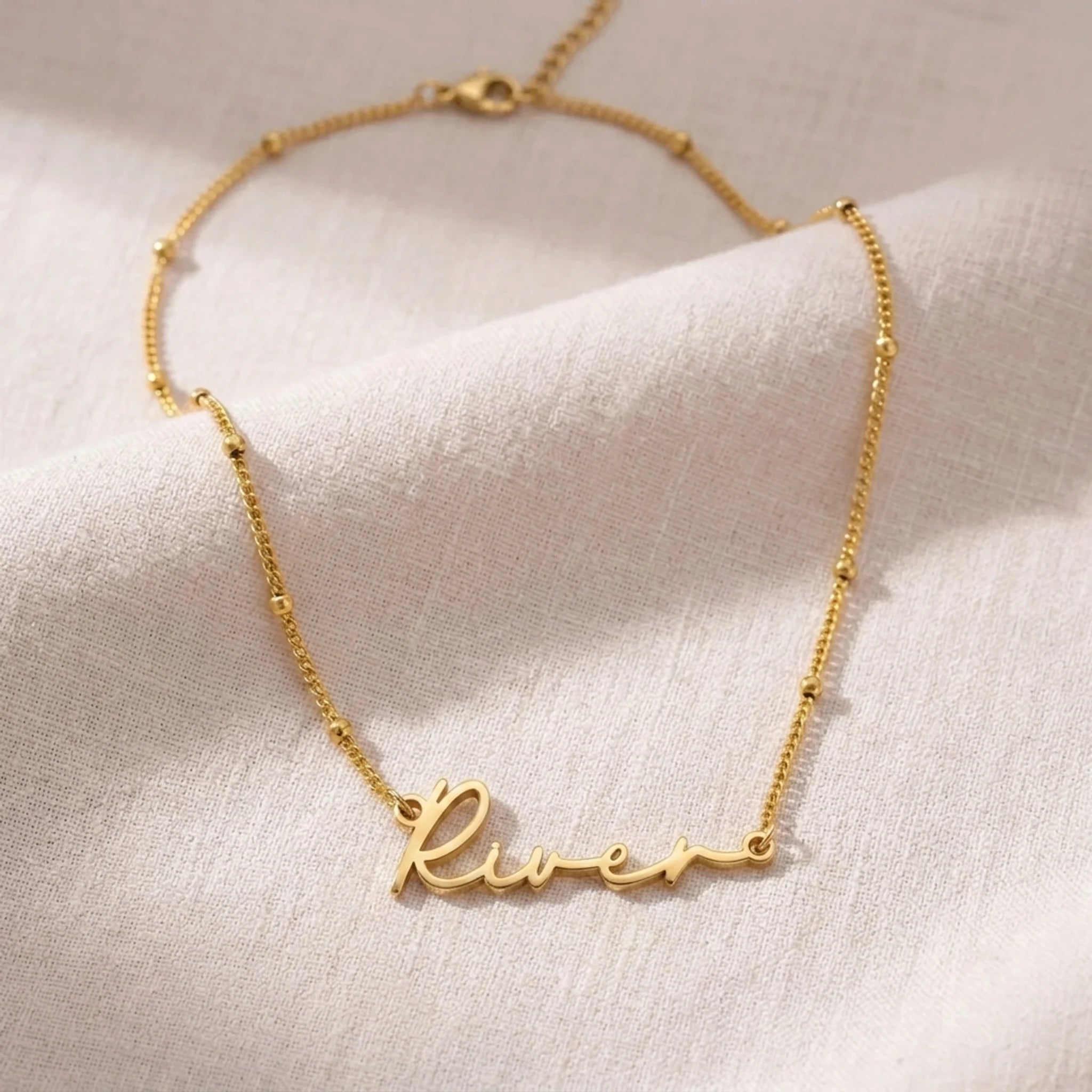 River Name Necklace | 18ct Gold, Silver & Vermeil | Ready to Ship