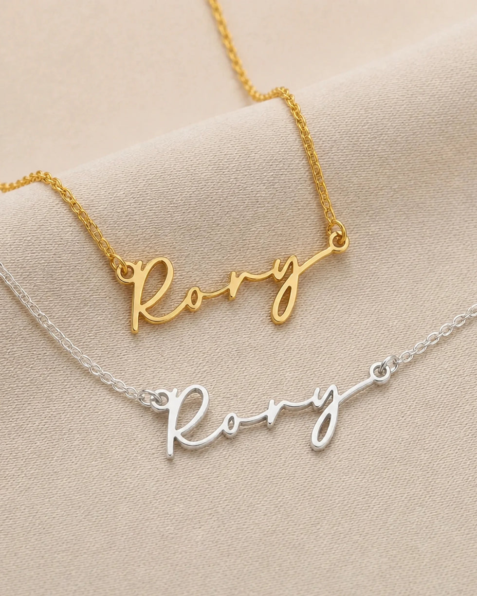 Rory Name Necklace | 18ct Gold, Silver & Vermeil | Ready to Ship