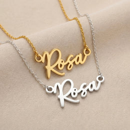 Rosa Name Necklace | 18ct Gold, Silver & Vermeil | Ready to Ship