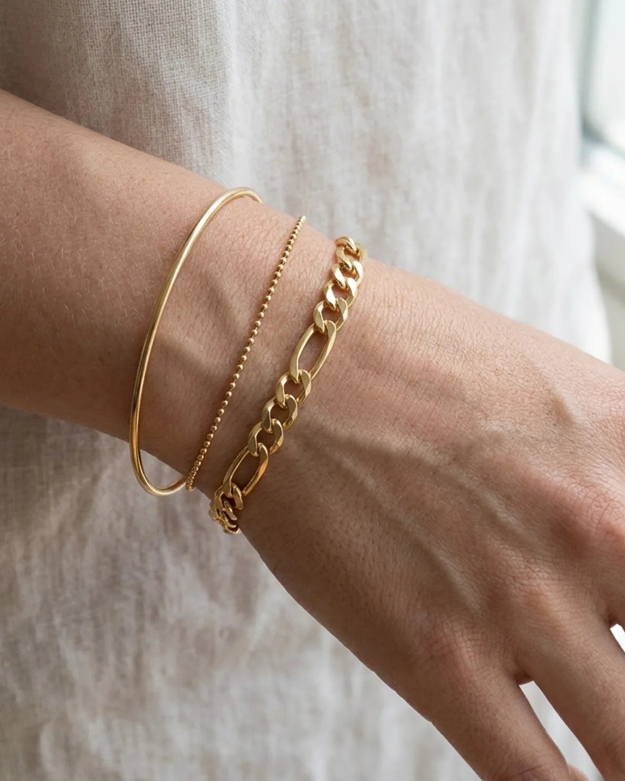Round & Oval Link Bracelet