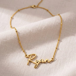 Ryan Name Necklace | 18ct Gold, Silver & Vermeil | Ready to Ship