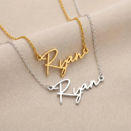 Ryan Name Necklace | 18ct Gold, Silver & Vermeil | Ready to Ship