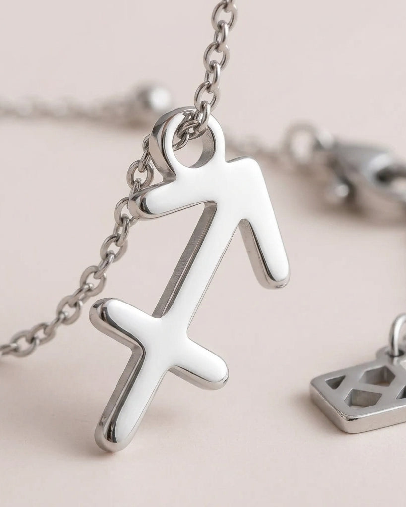 Sagittarius Zodiac Bracelet | Star Sign Charm, Gold & Silver