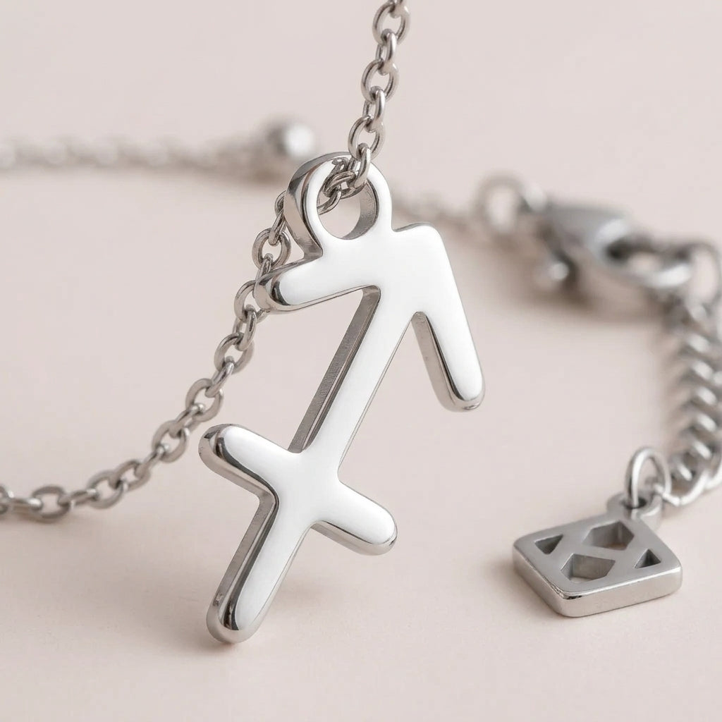 Sagittarius Zodiac Bracelet | Star Sign Charm, Gold & Silver