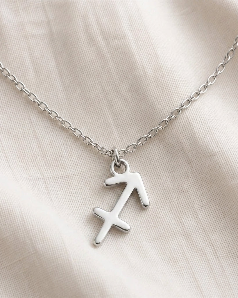 Sagittarius Zodiac Necklace | Star Sign Pendant, Gold & Silver