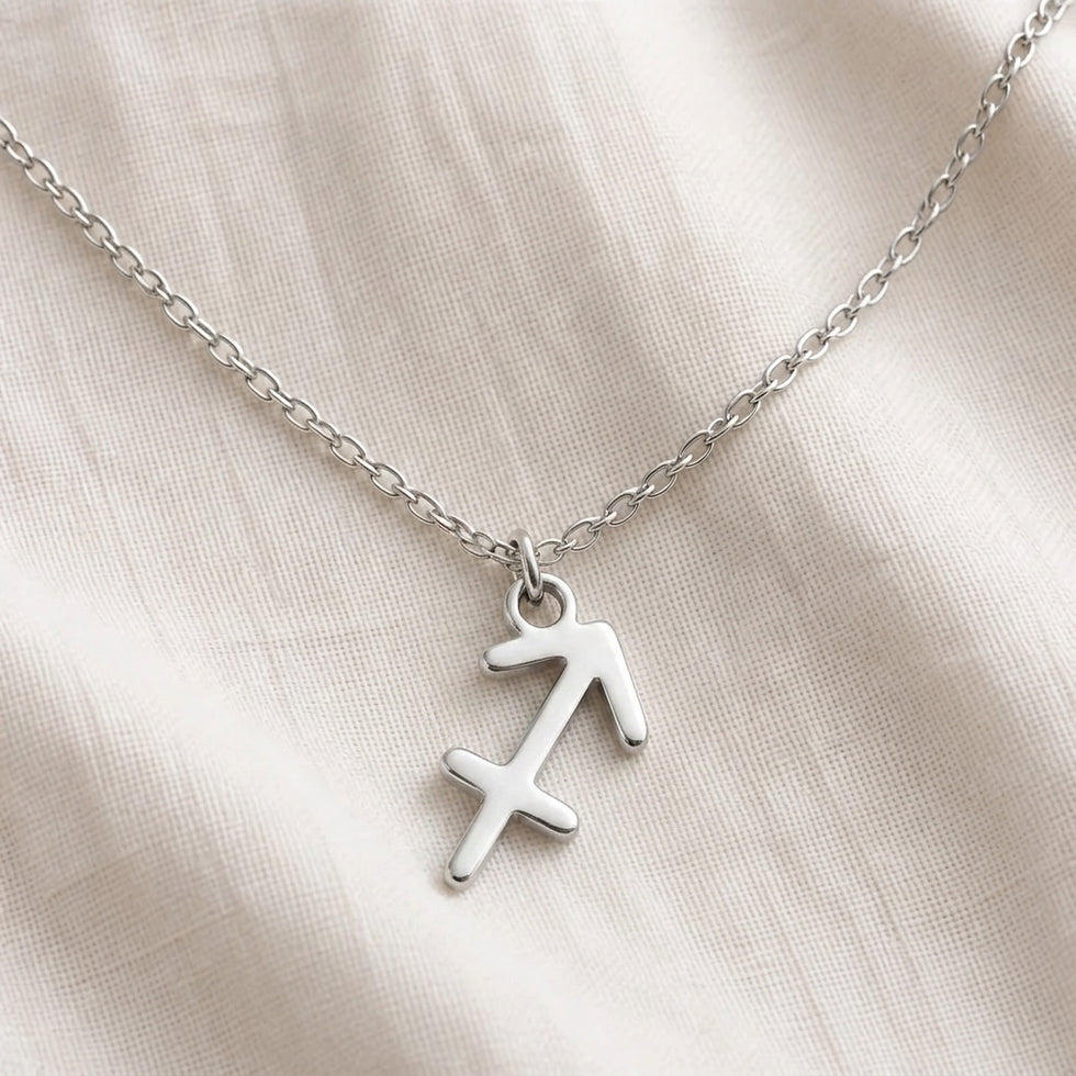 Collier Sagittaire | Pendentif signe astrologique, or et argent