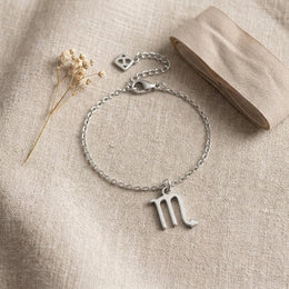 Scorpio Zodiac Bracelet | Star Sign Charm, Gold & Silver
