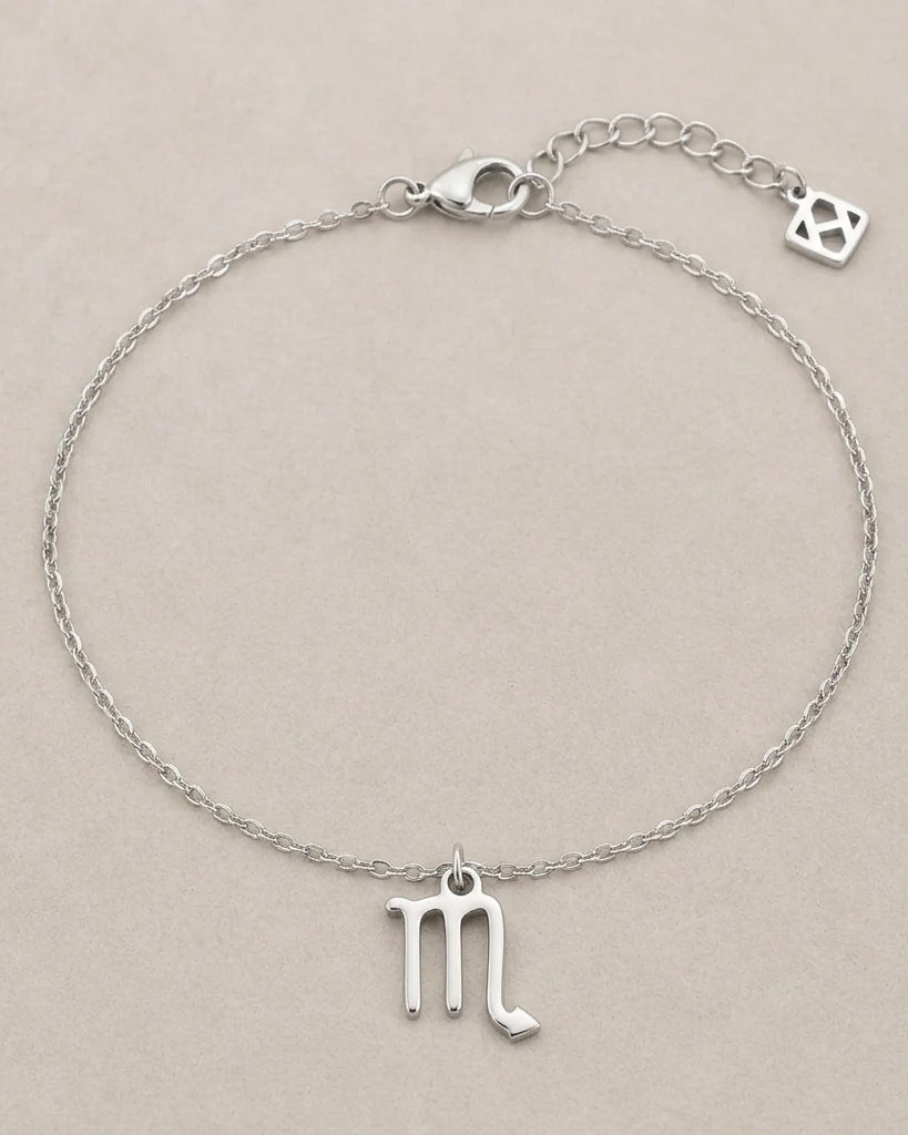 Scorpio Zodiac Bracelet | Star Sign Charm, Gold & Silver