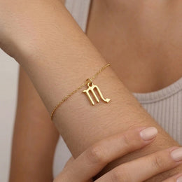 Scorpio Zodiac Bracelet | Star Sign Charm, Gold & Silver