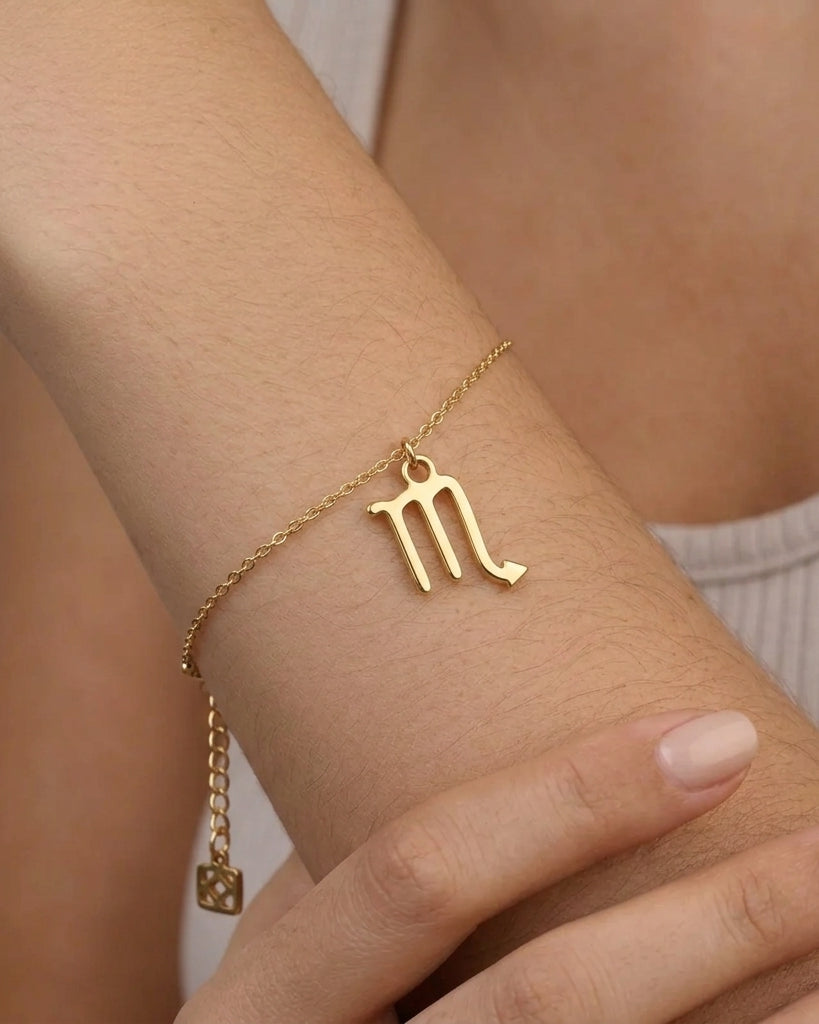 Scorpio Zodiac Bracelet | Star Sign Charm, Gold & Silver